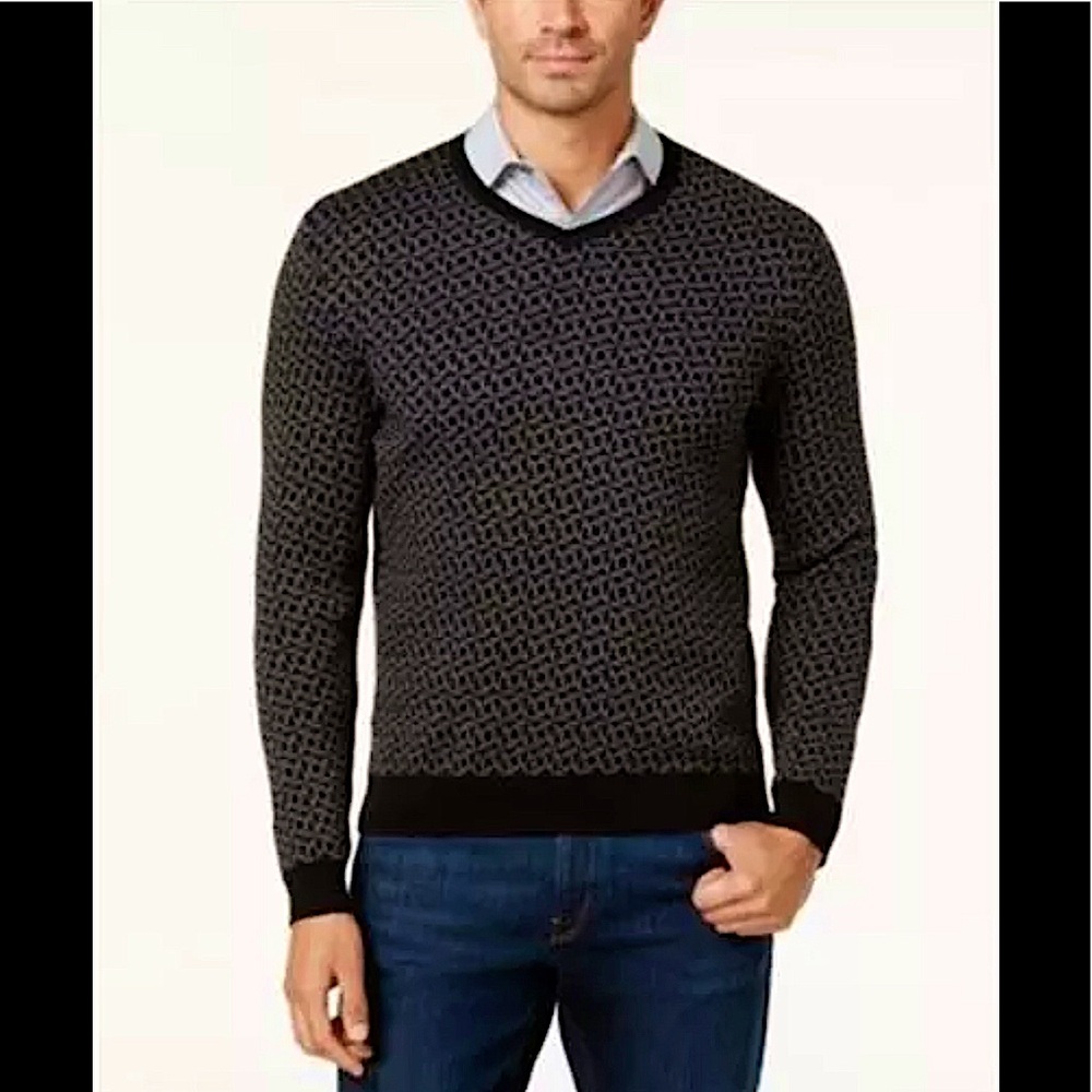 Alfani V-Neck Sweater -S